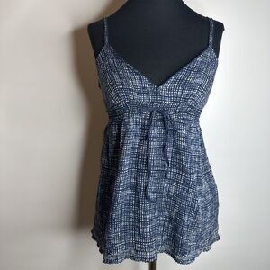 1969 Gap Jeans Limited Edition Womens Babydoll Cotton Top Navy Blue Sz 2 Y2k 90s